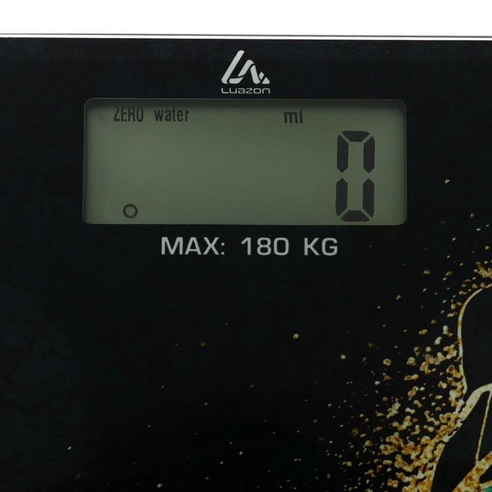 Весы напольные Luazon LVE-015 "Малахит", электронные, до 180 кг, 2хAAА (не в комплекте) - фото 1900085064
