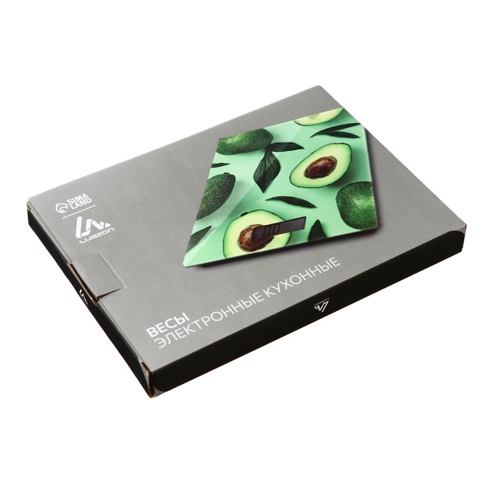 Весы кухонные Luazon LVK-501 «Авокадо», электронные, до 7 кг - фото 51924266