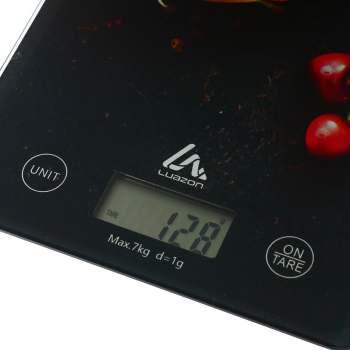 Весы кухонные Luazon LVK-702 "Черешня", электронные, до 7 кг - фото 1889758602