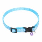 Ошейник двухслойный с фастексом "Квадраты", 30 х 1 см, голубой - фото 21531400