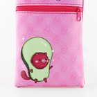 Набор для девочки Авокадо: сумка, ручка, блокнот, цвет розовый - Фото 5