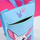 Подарочный набор для девочки «Белый зайчик», сумка, резинки для волос, цвет голубой - фото 23682677