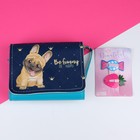 Набор для девочки Лучший друг: сумка с заколками, голубой/розовый - Фото 5