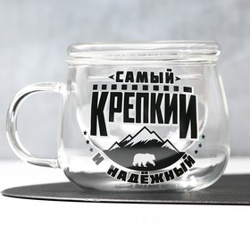 Кружка с заварником "Самый крепкий", 400 мл (7405660) - Купить по цене ...