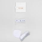 Носки женские стеклянные MINAKU «Цветы», цвет белый, размер 36-37 (23 см) - Фото 6