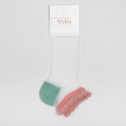 Носки женские стеклянные MINAKU цвет розовый/зелёный, размер 36-37 (23 см) - Фото 7