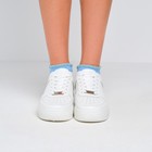 Носки женские стеклянные MINAKU цвет голубой/розовый, размер 36-37 (23 см) - фото 46793826