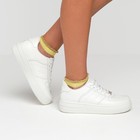 Носки женские стеклянные MINAKU цвет жёлтый, размер 36-37 (23 см) - фото 25373550