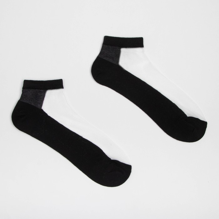 Носки женские стеклянные MINAKU цвет чёрный, размер 36-37 (23 см) - Фото 1