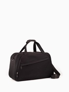 Сумка дорожная на молнии, 2 наружных кармана, держатель для чемодана, длинный ремень, чёрная - Фото 5