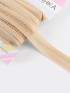 Резинка декоративная бельевая, 18 мм, 10±1 м, бежевая - Фото 1