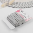 Резинка декоративная бельевая, 13 мм, 10±1 м, серая - Фото 2