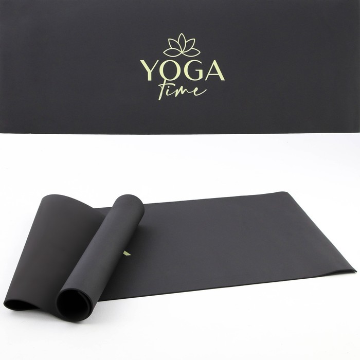 Коврик для йоги «Yoga time», 173 х 61 х 0,4 см - Фото 1