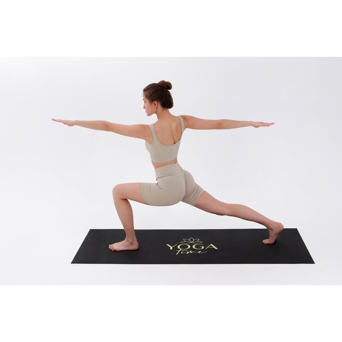 Коврик для йоги «Yoga time», 173 х 61 х 0,4 см - фото 1908862469