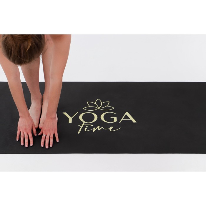 Коврик для йоги «Yoga time», 173 х 61 х 0,4 см - фото 1908862478