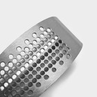 Пресс для чеснока Доляна Steel, 10×5 см, цвет серебряный - Фото 6