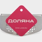 Пресс для чеснока Доляна Steel, 10×5 см, цвет серебряный - Фото 7