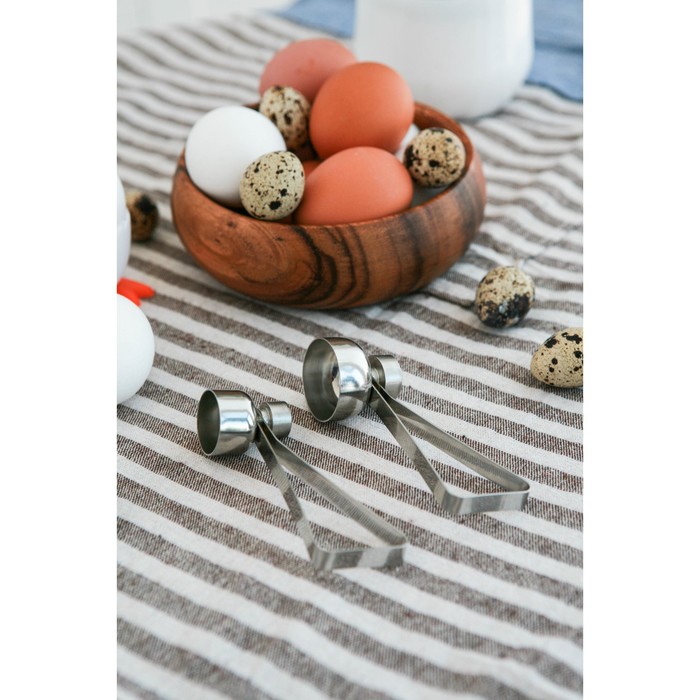 Резак для скорлупы у яиц Доляна, 10×2,5×5,3 см, цвет хромированный - фото 1905954040