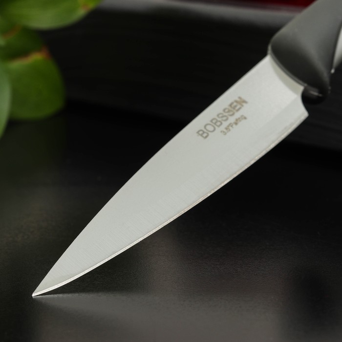 Набор кухонных принадлежностей Faded, 2 предмета: нож 8,5 см, овощечистка, цвет серый - фото 1885334143