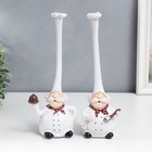 Набор фигурок полистоун «Усатые шеф-повара в длинных колпаках», 2 шт., 27×11.5 см - Фото 1