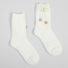 Носки махровые MINAKU с бантиком, цвет белый, размер 36-39 (23-25 см) - фото 1359578