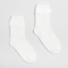Носки махровые MINAKU с нашивкой, цвет белый, размер 36-39 (23-25 см) - Фото 1