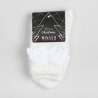 Носки махровые MINAKU с нашивкой, цвет белый, размер 36-39 (23-25 см) - Фото 4
