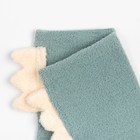 Носки детские махровые со стопперами MINAKU, цвет зеленый, размер 14-16 см - Фото 2