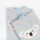 Носки детские махровые со стопперами MINAKU, цвет серо-голубой, размер 10-12 см - Фото 2