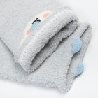 Носки детские махровые со стопперами MINAKU, цвет серо-голубой, размер 10-12 см - Фото 3