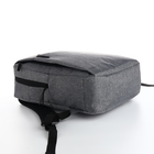 Рюкзак мужской на молнии, 4 наружных кармана, с USB, цвет серый - фото 9923366