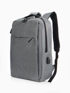 Рюкзак городской на молнии, с карманами, с USB, размер 29×11×39 см, серый - Фото 3