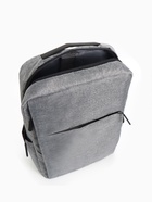 Рюкзак городской на молнии, с карманами, с USB, размер 29×11×39 см, серый - Фото 7