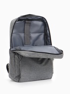 Рюкзак городской на молнии, с карманами, с USB, размер 29×11×39 см, серый - Фото 8