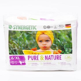 Подгузники-трусики Synergetic Pure&Natur дышащие ультратонкие, размер 6 XL, 36шт 7770581