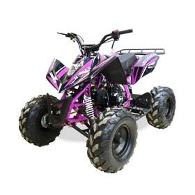 Квадроцикл бензиновый MOTAX ATV T-Rex LUX 125 cc, черно-фиолетовый Ош