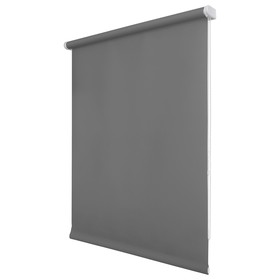 Рулонная штора «Плайн», 50х175 см, цвет темно-серый