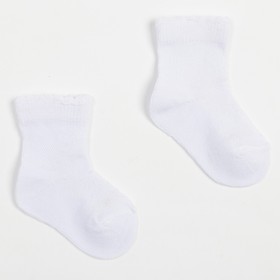 Носки детские, цвет белый, размер 10