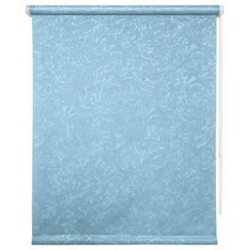 Рулонная штора «Фрост», 80х175 см, цвет голубой