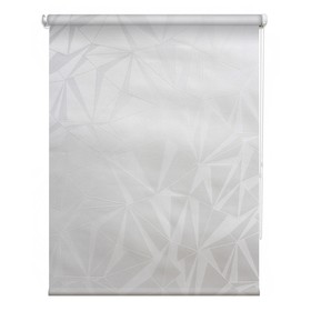 Рулонная штора «Грани», 50х175 см, цвет светло-серый