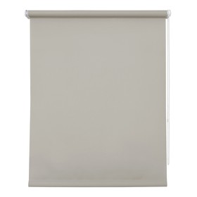 Рулонная штора «Плайн», 52х175 см, цвет светло-серый