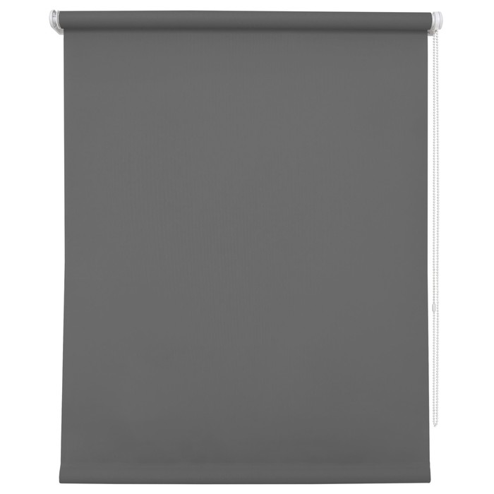 Рулонная штора «Плайн», 43х175 см, цвет темно-серый