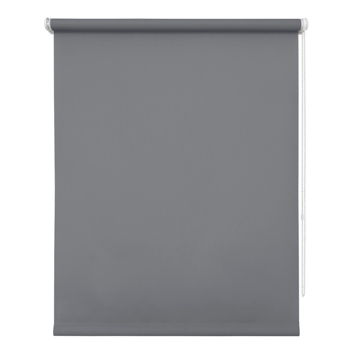 Рулонная штора «Плайн», 85х175 см, цвет серый