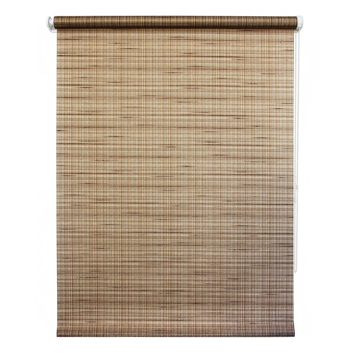 Рулонная штора «Рига», 43х175 см, цвет коричневый - Фото 1