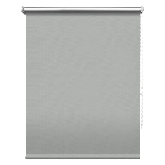 Рулонная штора blackout «Сильвер», 48х175 см, цвет светло-серый - Фото 1