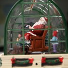 Светодиодная фигура «Дед Мороз в кресле» 23 × 15 × 14 см, полистоун, батарейки ААх3 (не в комплекте), USB, свечение мульти - фото 6568620