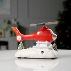 Светодиодная фигура «Вертолёт с Дедом Морозом» 31.5 × 18 × 18 см, полистоун, батарейки ААх3 (не в комплекте), USB, свечение мульти - Фото 5