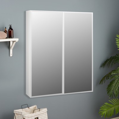 Зеркало-шкаф для ванной комнаты "Виктория 60" белый, 60 х 73 х 14,5 см