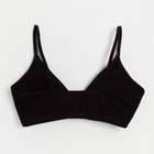 Топ для девочки, цвет черный, рост 158-164 - фото 49180642