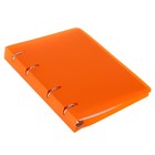 Тетрадь на кольцах Calligrata A5, 80 листов, в клетку, пластиковая обложка, блок офсет, оранжевая - Фото 6